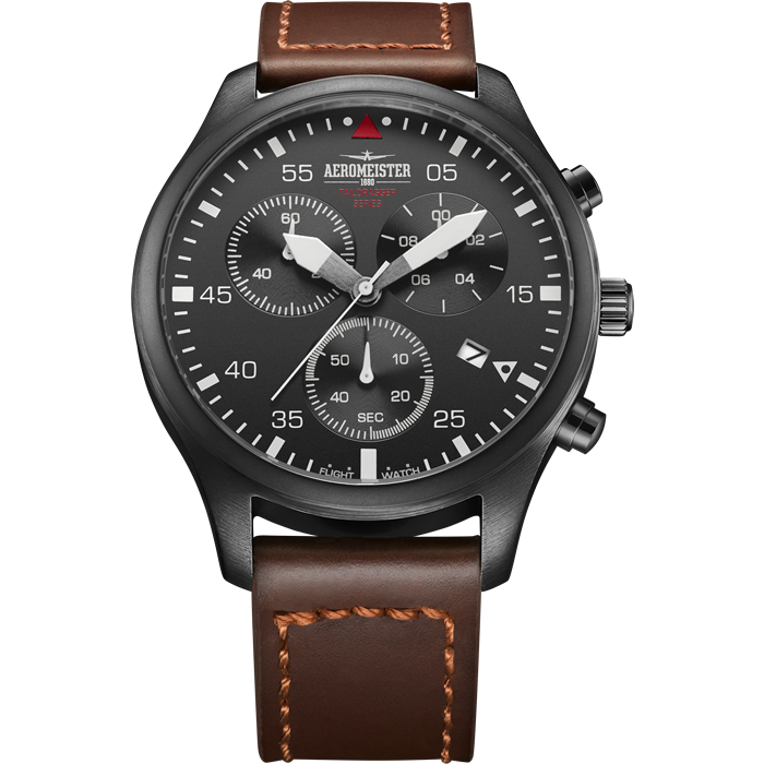 Retail: R9,000.00 Aeromeister Amsterdam Men's Taildragger Chronograph Watch + FLIGHT TIN
