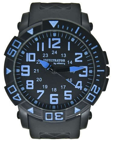 INFANTRY MILITARY CO. Infiltrator SWAT Silicone Strap Watch Brand new BOXED, FULLY LOADED!
