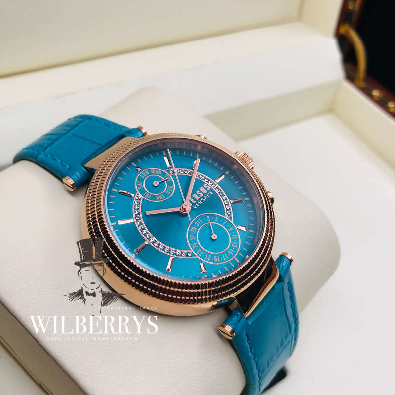 Retail: R6999,99 VERSACE Women's VERSUS Star Ferry Soleil Gold Plated Watch NEW IN BOX + PAPERS