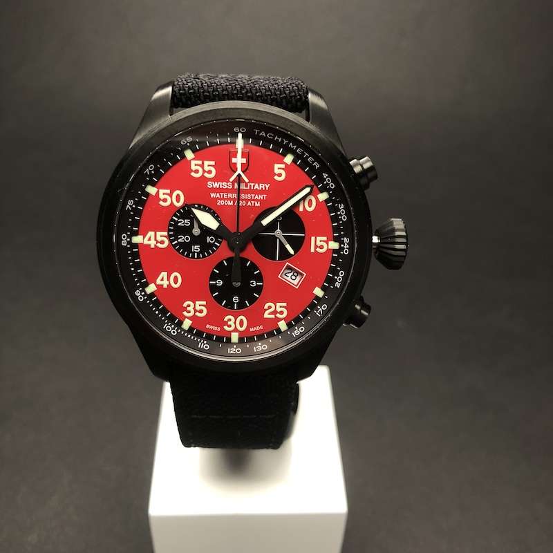 R14,999.00** CX Swiss Military MEN'S Hawk Nero Chronograph Watch Brand New!!!!!