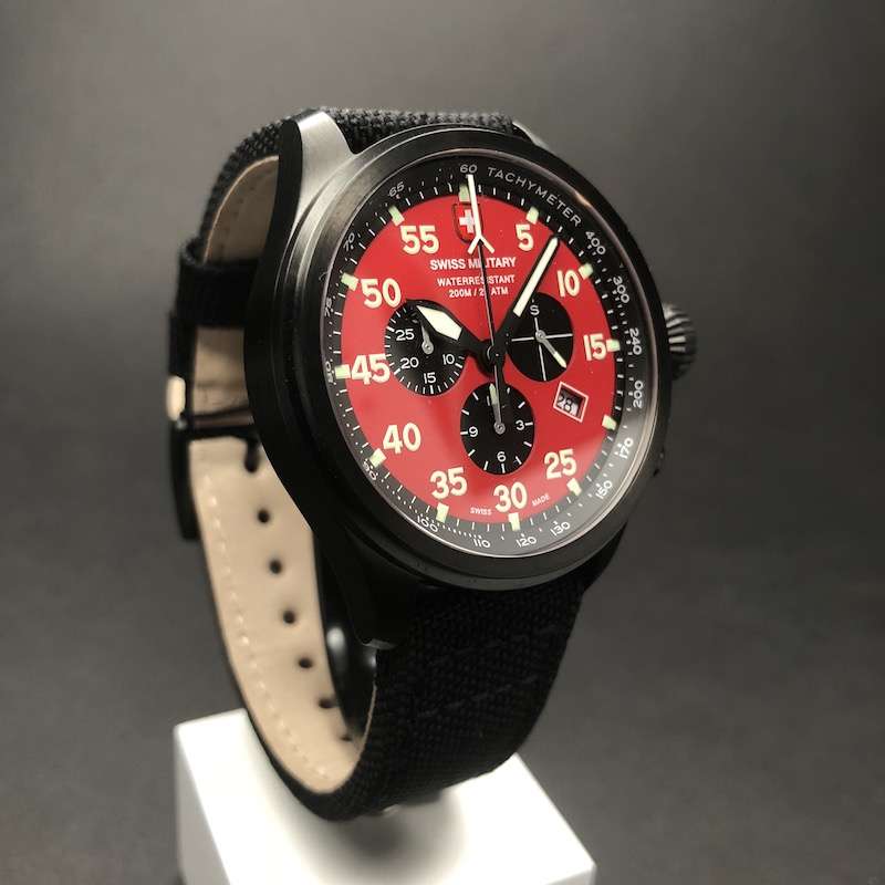 R14,999.00** CX Swiss Military MEN'S Hawk Nero Chronograph Watch Brand New!!!!!