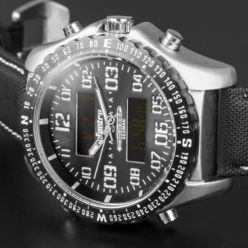 INFANTRY MILITARY Men's ANA-DIGI Dual Timer Watch Brand new BOXED, FULLY LOADED!