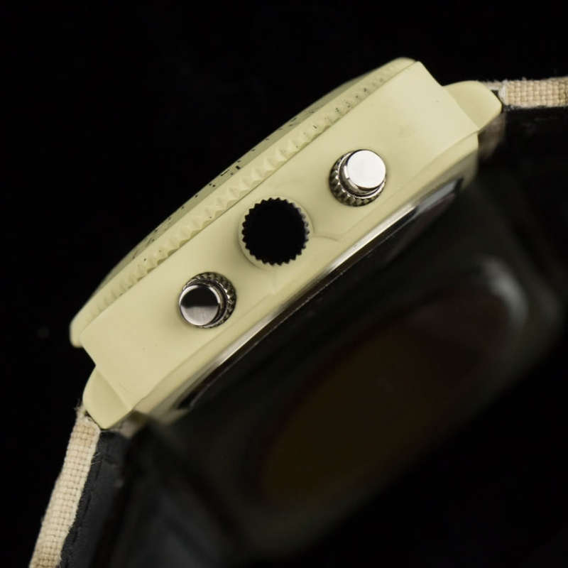 INFANTRY MILITARY CO. Tank BIG 47mm DUAL MOVEMENT Watch with Leather Band BOXED, FULLY LOADED!