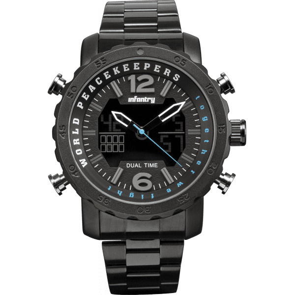 INFANTRY MILITARY CO. Dark Knight WORLD PEACE KEEPER Watch Brand new BOXED, FULLY LOADED!