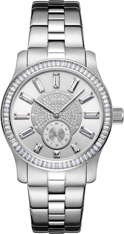 Retail: R7,699.00 JBW Women's Camille with 9 Diamonds/ 72 Swarovski Crystal Stainless Steel Watch