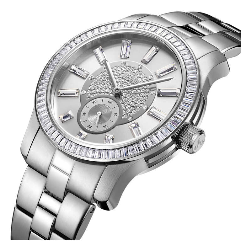 Retail: R7,699.00 JBW Women's Camille with 9 Diamonds/ 72 Swarovski Crystal Stainless Steel Watch