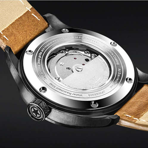 Retail: R8,000.00 JEEP Men's Automatic 44mm Charcoal Grey Watch THICK HEAVY Watch NEW!!