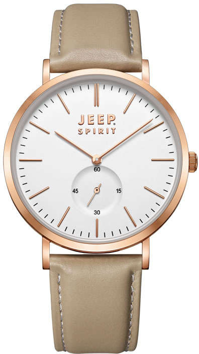 Retail: R3,999.00 JEEP Men's Vintage Beige 40mm Classic Watch NEW