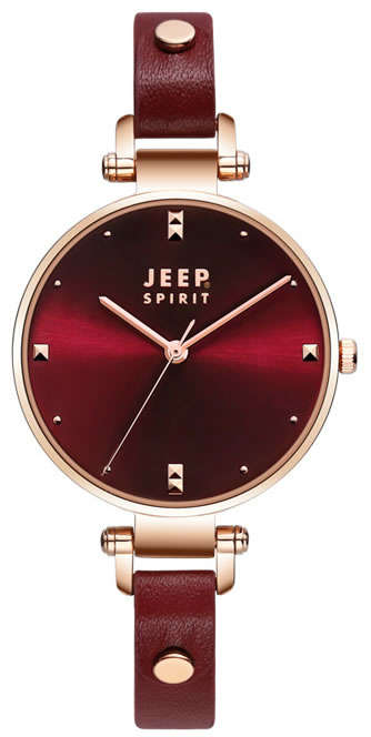 Retail: R4,000.00 JEEP Women's Ruby Red Petite Classic Watch BRAND NEW IN BOX