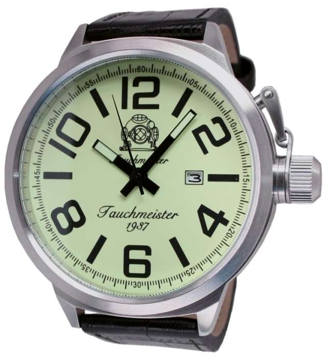 TAUCHMEISTER GERMAN WORLD WAR II U-BOOT BIG CHUNKY FACE WATCH *HOT* BRAND NEW