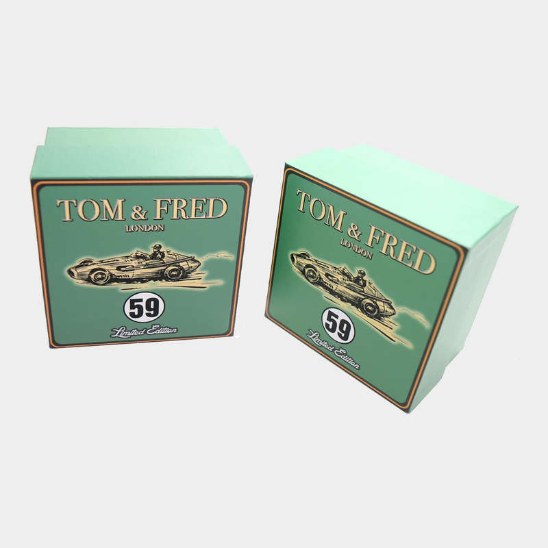 TOM & FRED London® Men's BONNEVILLE Silver Land Speed Chronograph Watch **Brand new**
