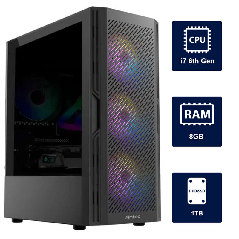 i7 6th, 8GB RAM, 1TB HDD Desktop Computer