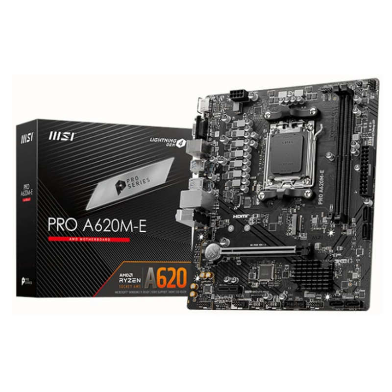 MSI A620M-E PRO AMD AM5 MATX Gaming Motherboard