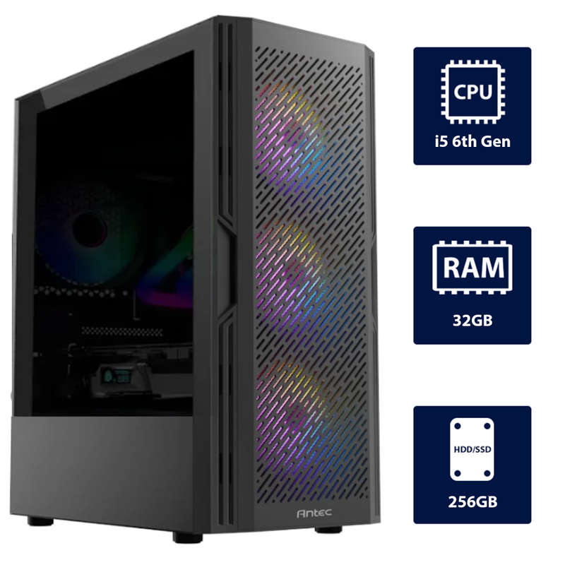i5 6th, 32GB RAM, 256GB SSD Desktop Computer