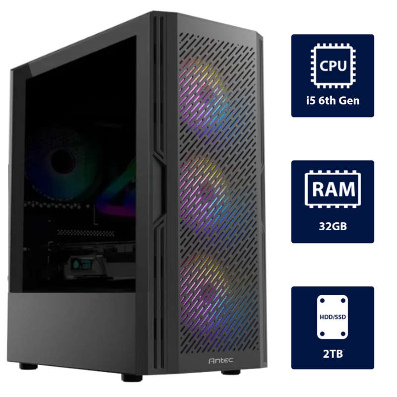 i5 6th, 32GB RAM, 2TB SSD Desktop Computer