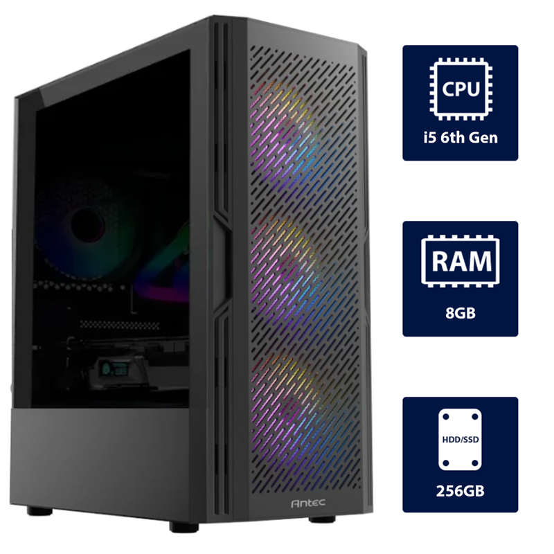 i5 6th, 8GB RAM, 256GB SSD Desktop Computer