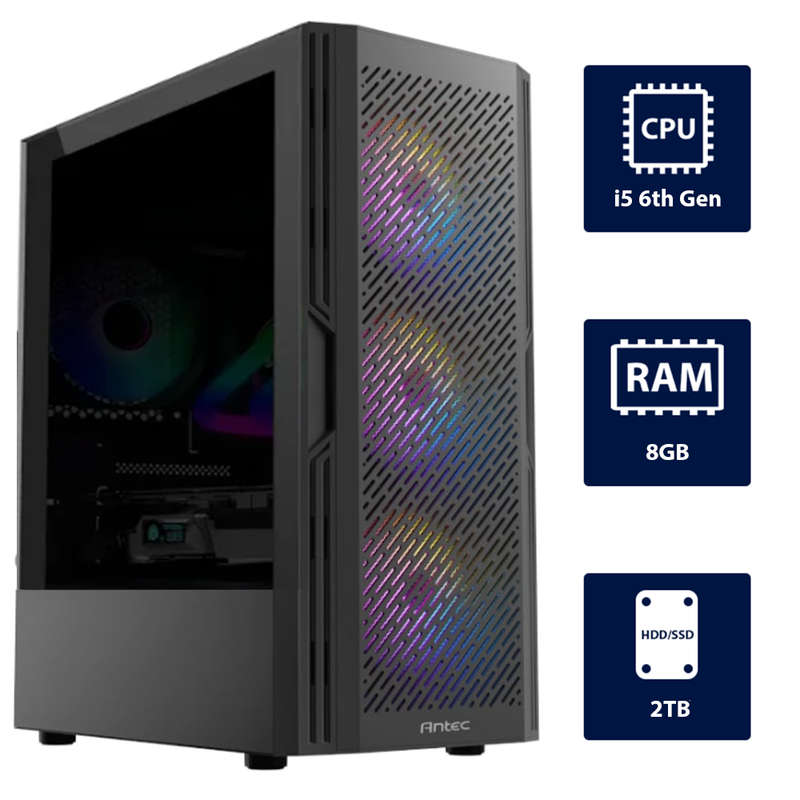 i5 6th, 8GB RAM, 2TB SSD Desktop Computer