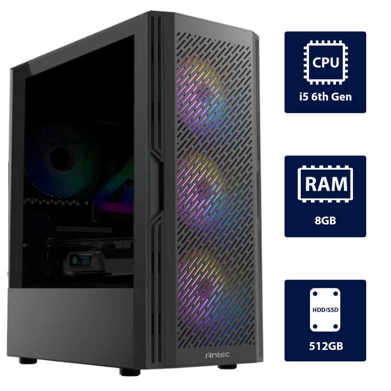 i5 6th, 8GB RAM, 512GB SSD Desktop Computer