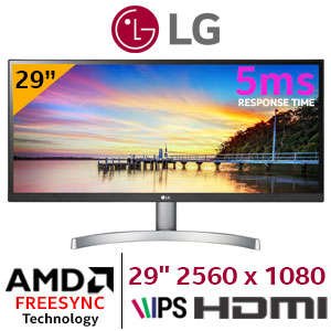 LG 29WK600-W.BFB Series 29 Inch Ultra Wide LED Dynamic Action Sync FreeSync Monitor - LG 29" LED/LCD