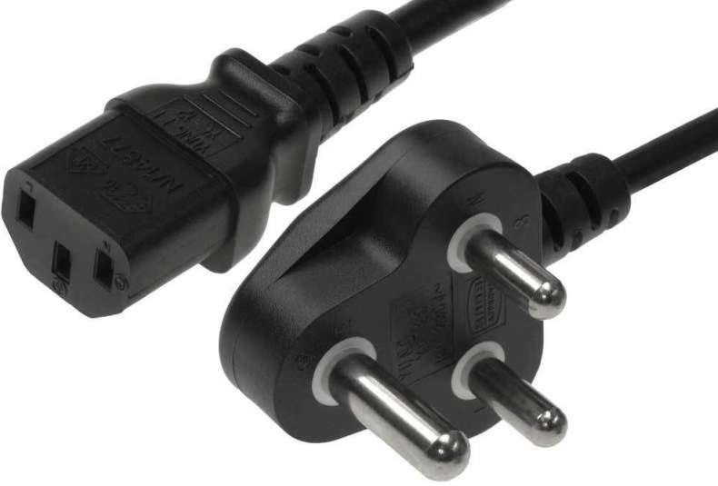 Computer Power Cable - PC Power Cable - Kettle Cord - 3 PIN RSA Plug