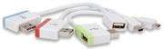 Manhattan iLynk Hub+ - USB Hub, Micro & Mini USB Adapter