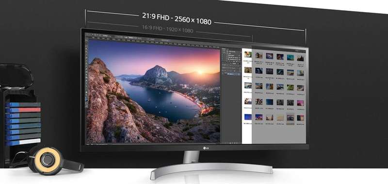 LG 29WK600-W.BFB Series 29 Inch Ultra Wide LED Dynamic Action Sync FreeSync Monitor - LG 29" LED/LCD