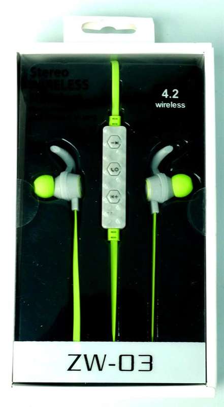 Geeko ZW-03 Wireless Bluetooth Earphones BT4.2 Rechargeable Polymer Lithium-on Battery -Green 1 y...