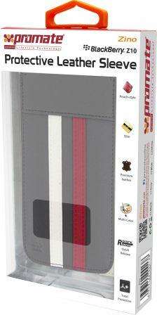 Promate Zino BlackBerry Z10 Protective Leather Sleeve Colour: Grey The Zino is a simple solution ...