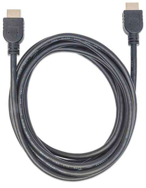 Manhattan In-wall CL3 High Speed HDMI Cable with Ethernet - HEC ARC 3D 4K@60Hz In-wall Rated HDMI...