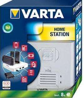 Varta Professional V-Man Home Station-Incl. 8 adaptersUSB output 5.5 V 800 mAh5xCharging slotsCha...