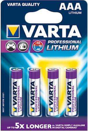 Varta Professional Lithium 4x AAA Size
