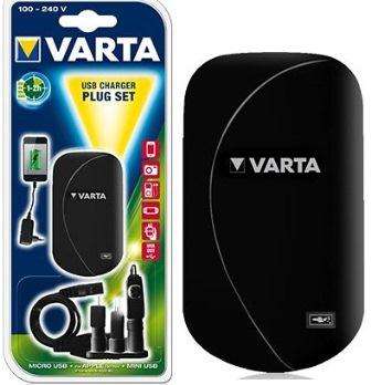 Varta V Man USB Charger Plug Set-Compatible with all Micro USB Mini USB and and Apple® 30-pin de...