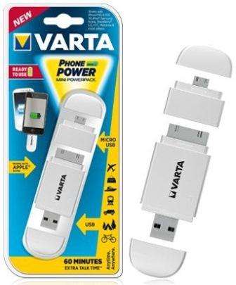 Varta Mini Powerpack Charger-Smart 2-In-1 Solution-Compatible with all Micro USB and Apple® 30-p...