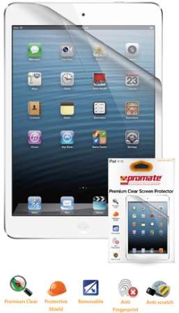 Promate Proshield.Ipm-C Premium Clear Screen Protector For Ipad Mini Retail Box 1 Year Warranty