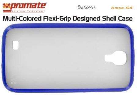 Promate Amos S4 Samsung Galaxy S4 Flexi-Grip Designed Shell Case Colour: Blue Flexi-Grip Designed Sh