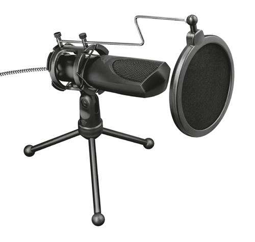 Trust Gxt 232 Mantis Streaming Microphone - Usb Connection, Clear Audio, Ideal For Podcasts, Vlog...