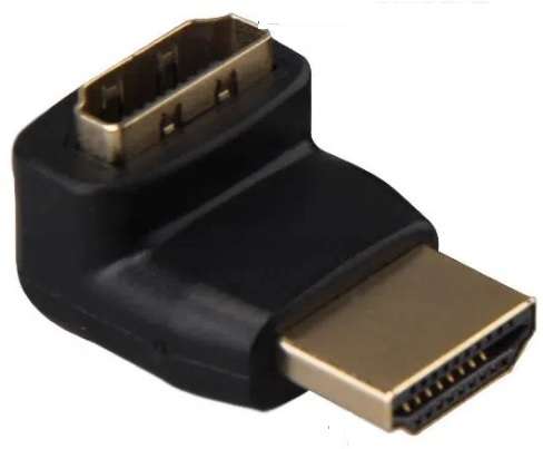 UniQue HDMI Male To Female 90 Degree Adaptor- Compact And Lightweight Widely Compatible With Vari...