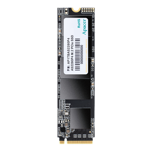 Apacer As2280P4 512Gb M.2 Pcie Gen3 Nvme Ssd (Solid State Drive) Compliant With Nvme 1.2 Standard...