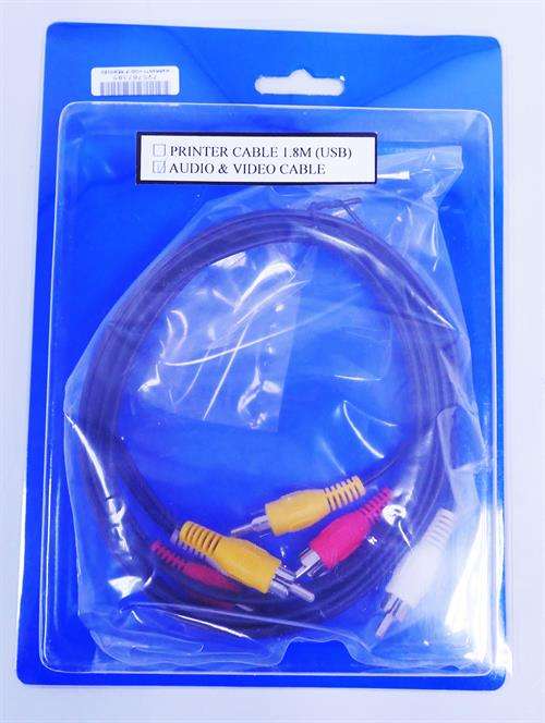 Unique Audio Video Cable Rca M-M 1.8M