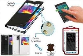 Promate Admin S5 Bookcover with clip Colour:White 1 Year Warranty