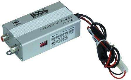 Boss Audio FM Modulator-input: 12 V DC, output: