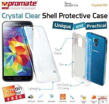 Promate Crystal-S5 ,Crystal Clear Shell Protective Case For Samsung Galaxy S5 Colour: Clear White...