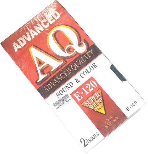 Geeko E-120AQ Blank 2 Hour VHS Format Video Cassette- 120 Minutes Recording Time