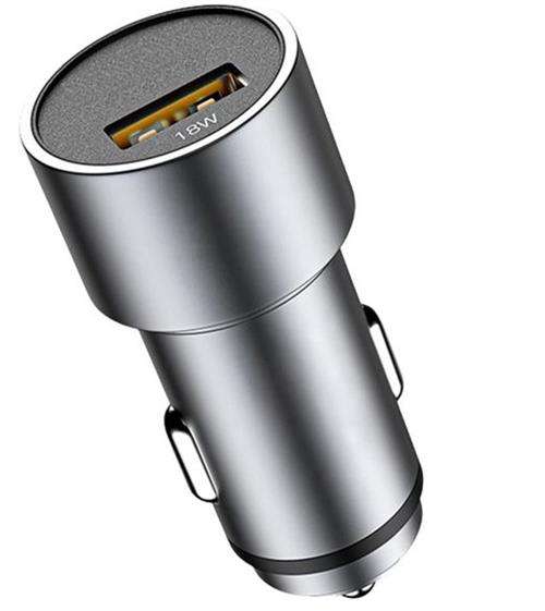 Ezra QC3.0 Quick Charge 1 Port Usb Car Charger Silver - Output Dc 5V-3.1A 9V-2A 12V-1.5A 1 Year L...