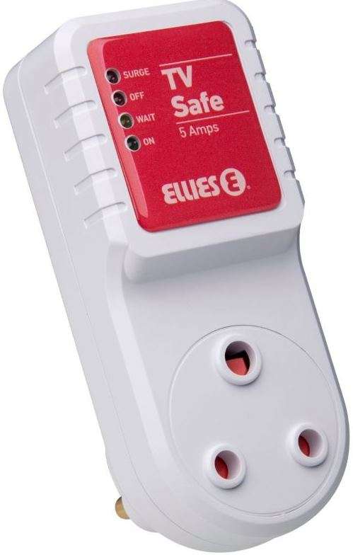 Ellies TV Safe Over Voltage Protection Adapter - Automated Voltage Protection Protects Against Sp...