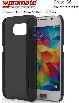 Promate Frost-S6 Premium Ultra-Slim Matte Finish Case - Black 1 Year Warranty