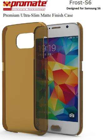Promate Frost-S6 Premium Ultra-Slim Matte Finish Case - Gold 1 Year Warranty