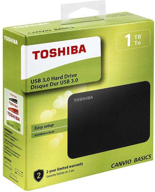 Toshiba Canvio Basics 1TB Portable 2.5 inch USB