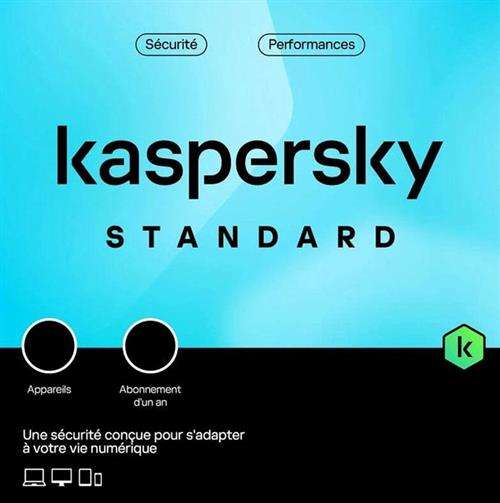 Kaspersky Standard Internet Security Software - 5 devices 1 Year Subscription No Media