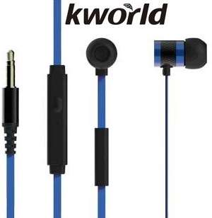 Kworld KW S18 In Ear Mobile Gaming Earphones Stereo Silicone Earbuds with In-line intelligent Con...